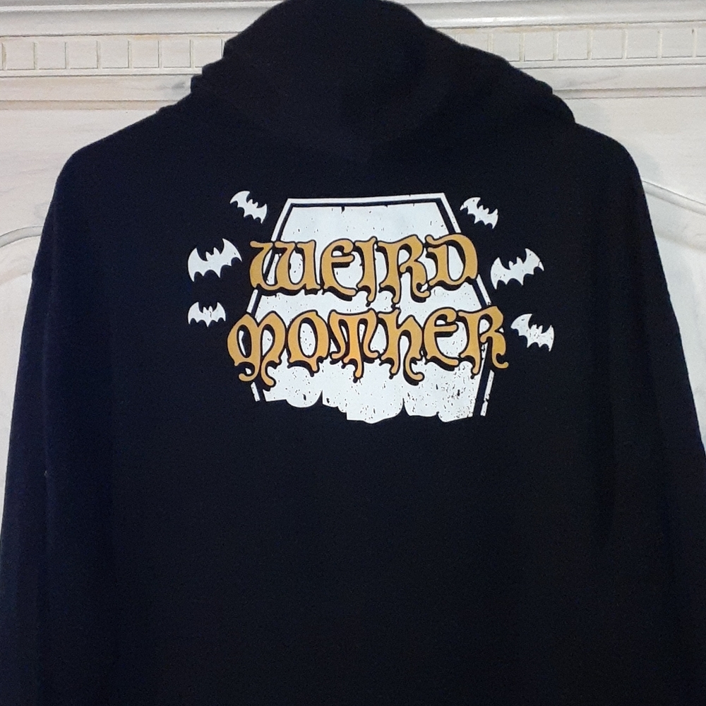Weird Mother Plus Size Lightweight Black Hoodie 2X